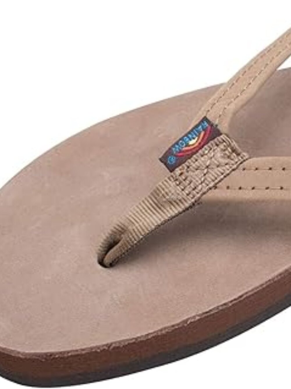 RAINBOW Sandals Women's Single Layer Leather Sandal/Flip Flop, Size M